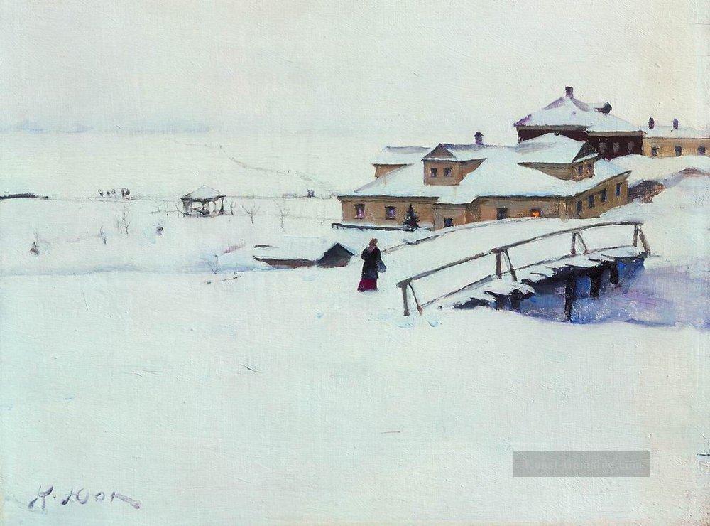 die Winterlandschaft 1910 Konstantin Yuon Ölgemälde